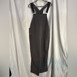 MEC Sz XL Grey Canvas Overalls with Multiple Pockets and Adjustable Straps